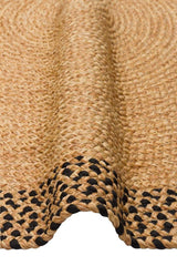 PATNA PTN 19 NATURAL BLACK Q  Jüt Hasır Görünümlü Hav Toz Vermez Örgü Halı