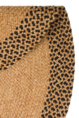 PATNA PTN 19 NATURAL BLACK Q  Jüt Hasır Görünümlü Hav Toz Vermez Örgü Halı