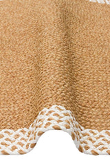 PATNA PTN 19 NATURAL WHITE  Jüt Hasır Görünümlü Hav Toz Vermez Örgü Halı