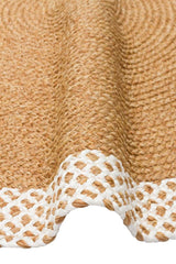 PATNA PTN 19 NATURAL WHITE Q  Jüt Hasır Görünümlü Hav Toz Vermez Örgü Halı