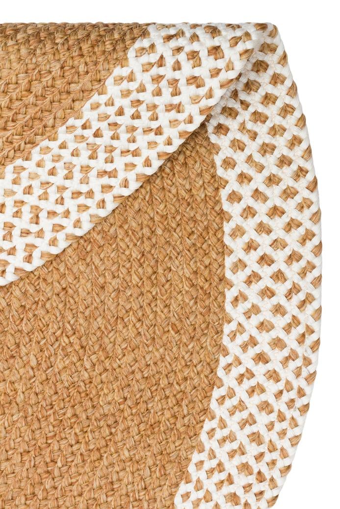 PATNA PTN 19 NATURAL WHITE Q  Jüt Hasır Görünümlü Hav Toz Vermez Örgü Halı