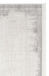 PERA PERA 01 GREY  Yıkanabilir Modern Desenli Kaymaz Tabanlı Akrilik Makine Halısı