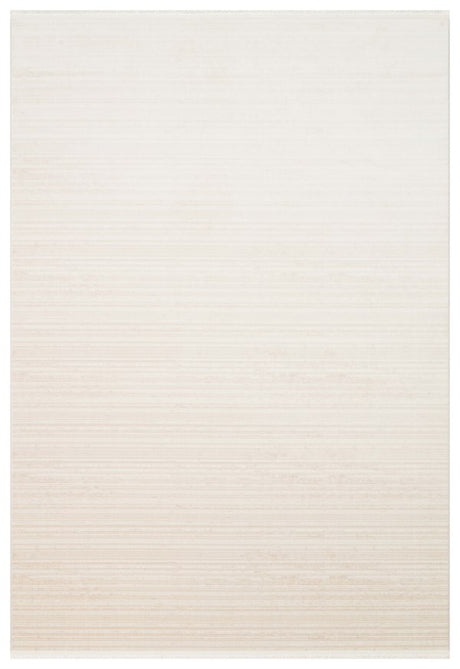 PERA PERA 02 BEIGE  Yıkanabilir Modern Desenli Kaymaz Tabanlı Akrilik Makine Halısı