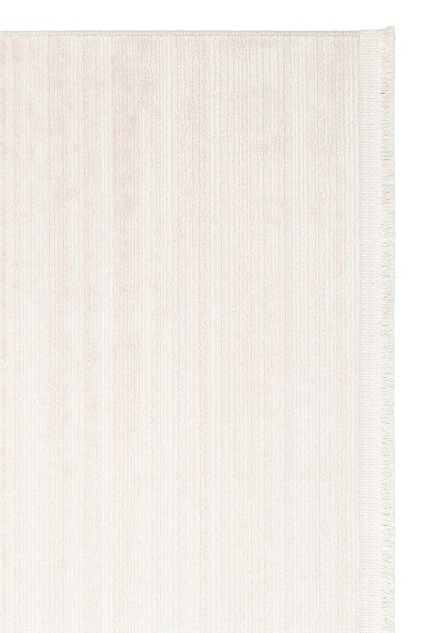 PERA PERA 02 BEIGE  Yıkanabilir Modern Desenli Kaymaz Tabanlı Akrilik Makine Halısı