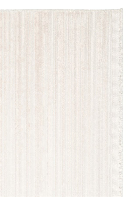 PERA PERA 02 BEIGE  Yıkanabilir Modern Desenli Kaymaz Tabanlı Akrilik Makine Halısı