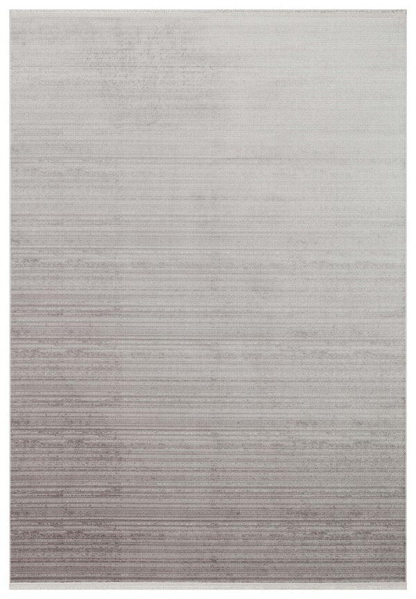 PERA PERA 02 D.GREY  Yıkanabilir Modern Desenli Kaymaz Tabanlı Akrilik Makine Halısı
