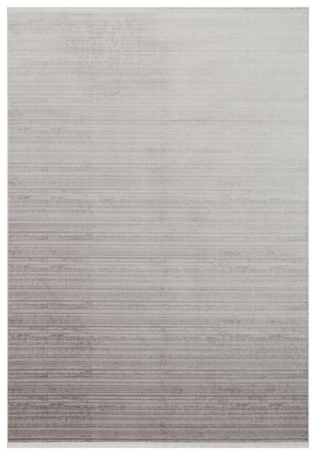 PERA PERA 02 D.GREY  Yıkanabilir Modern Desenli Kaymaz Tabanlı Akrilik Makine Halısı