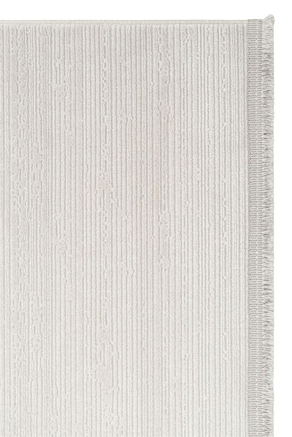 PERA PERA 02 L.GREY  Yıkanabilir Modern Desenli Kaymaz Tabanlı Akrilik Makine Halısı