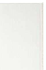PERA PERA 02 WHITE  Yıkanabilir Modern Desenli Kaymaz Tabanlı Akrilik Makine Halısı