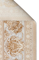 PERSIAN PER 02 BEIGE  Klasik Desenli Yüksek Kalite Sıkı ve İnce Dokuma Yaklaşık 3 Milyon Point Makine Halısı