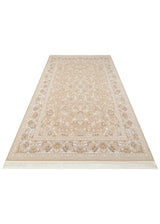 PERSIAN PER 02 BEIGE  Klasik Desenli Yüksek Kalite Sıkı ve İnce Dokuma Yaklaşık 3 Milyon Point Makine Halısı