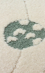 PICCOLO PCL 02 CREAM MULTY  Pastel Renkli Hav ve Toz Vermeyen Çocuk Halısı