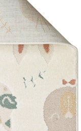 PICCOLO PCL 04 CREAM MULTY  Pastel Renkli Hav ve Toz Vermeyen Çocuk Halısı