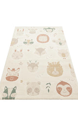 PICCOLO PCL 04 CREAM MULTY  Pastel Renkli Hav ve Toz Vermeyen Çocuk Halısı