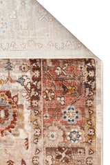 PIETRA PTA 22 CREAM BROWN Sıcak Renk Tonlu Etnik Desenli Yumuşak Dokulu Makine Halısı