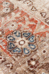 PIETRA PTA 22 CREAM BROWN Sıcak Renk Tonlu Etnik Desenli Yumuşak Dokulu Makine Halısı