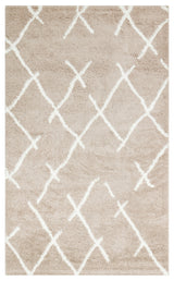 RIGA RG 01 BEIGE WHITE  Hav Toz Vermez Ekstra Yumuşak Dokulu Makine Halısı