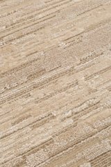 RIVERA RVR 01 BEIGE  Modern ve Klasik Desenli Yüksek Alçak Çift Boyutlu Dokumaya Sahip Yumuşak Tuşeli Makine Halısı