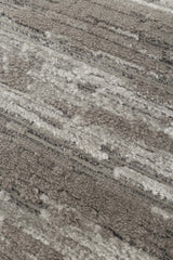 RIVERA RVR 01 GREY  Modern ve Klasik Desenli Yüksek Alçak Çift Boyutlu Dokumaya Sahip Yumuşak Tuşeli Makine Halısı