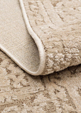 RIVERA RVR 02 BEIGE  Modern ve Klasik Desenli Yüksek Alçak Çift Boyutlu Dokumaya Sahip Yumuşak Tuşeli Makine Halısı
