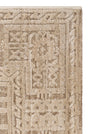 RIVERA RVR 02 BEIGE  Modern ve Klasik Desenli Yüksek Alçak Çift Boyutlu Dokumaya Sahip Yumuşak Tuşeli Makine Halısı