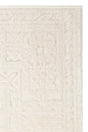 RIVERA RVR 02 WHITE  Modern ve Klasik Desenli Yüksek Alçak Çift Boyutlu Dokumaya Sahip Yumuşak Tuşeli Makine Halısı
