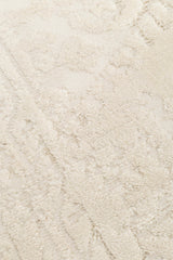 RIVERA RVR 02 WHITE  Modern ve Klasik Desenli Yüksek Alçak Çift Boyutlu Dokumaya Sahip Yumuşak Tuşeli Makine Halısı