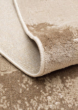 RIVERA RVR 03 BEIGE  Modern ve Klasik Desenli Yüksek Alçak Çift Boyutlu Dokumaya Sahip Yumuşak Tuşeli Makine Halısı