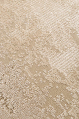 RIVERA RVR 03 BEIGE  Modern ve Klasik Desenli Yüksek Alçak Çift Boyutlu Dokumaya Sahip Yumuşak Tuşeli Makine Halısı