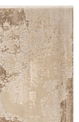 RIVERA RVR 03 BEIGE  Modern ve Klasik Desenli Yüksek Alçak Çift Boyutlu Dokumaya Sahip Yumuşak Tuşeli Makine Halısı