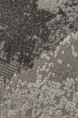 RIVERA RVR 03 GREY  Modern ve Klasik Desenli Yüksek Alçak Çift Boyutlu Dokumaya Sahip Yumuşak Tuşeli Makine Halısı