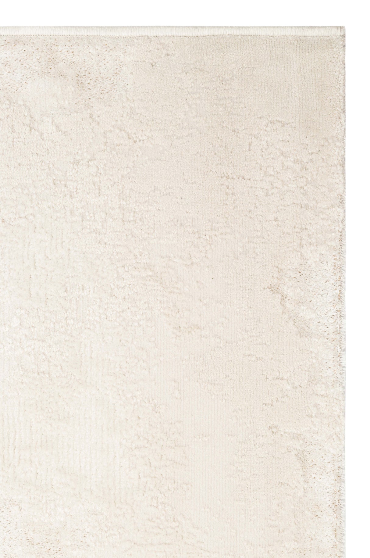 RIVERA RVR 03 WHITE  Modern ve Klasik Desenli Yüksek Alçak Çift Boyutlu Dokumaya Sahip Yumuşak Tuşeli Makine Halısı