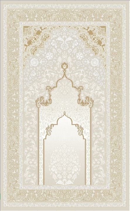 ROMA HAREM SECCADE RM HRM SCD 01 BEIGE  Viskon ve Polyester ile Üretilen Seccade
