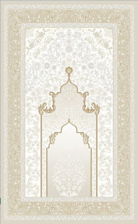 ROMA HAREM SECCADE RM HRM SCD 01 LIGHT BEIGE  Viskon ve Polyester ile Üretilen Seccade