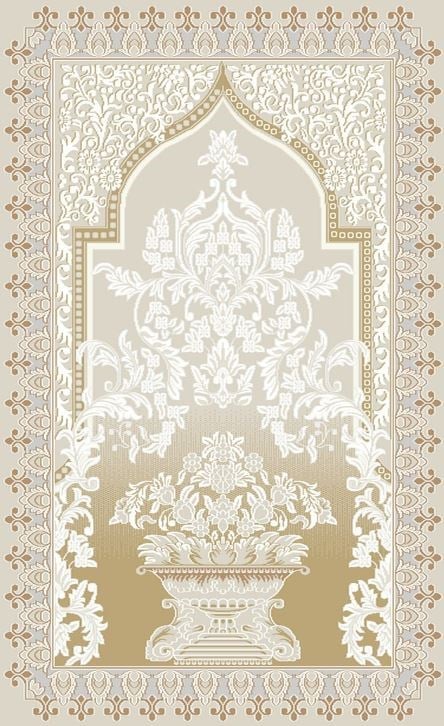 ROMA HAREM SECCADE RM HRM SCD 02 LIGHT BEIGE  Viskon ve Polyester ile Üretilen Seccade