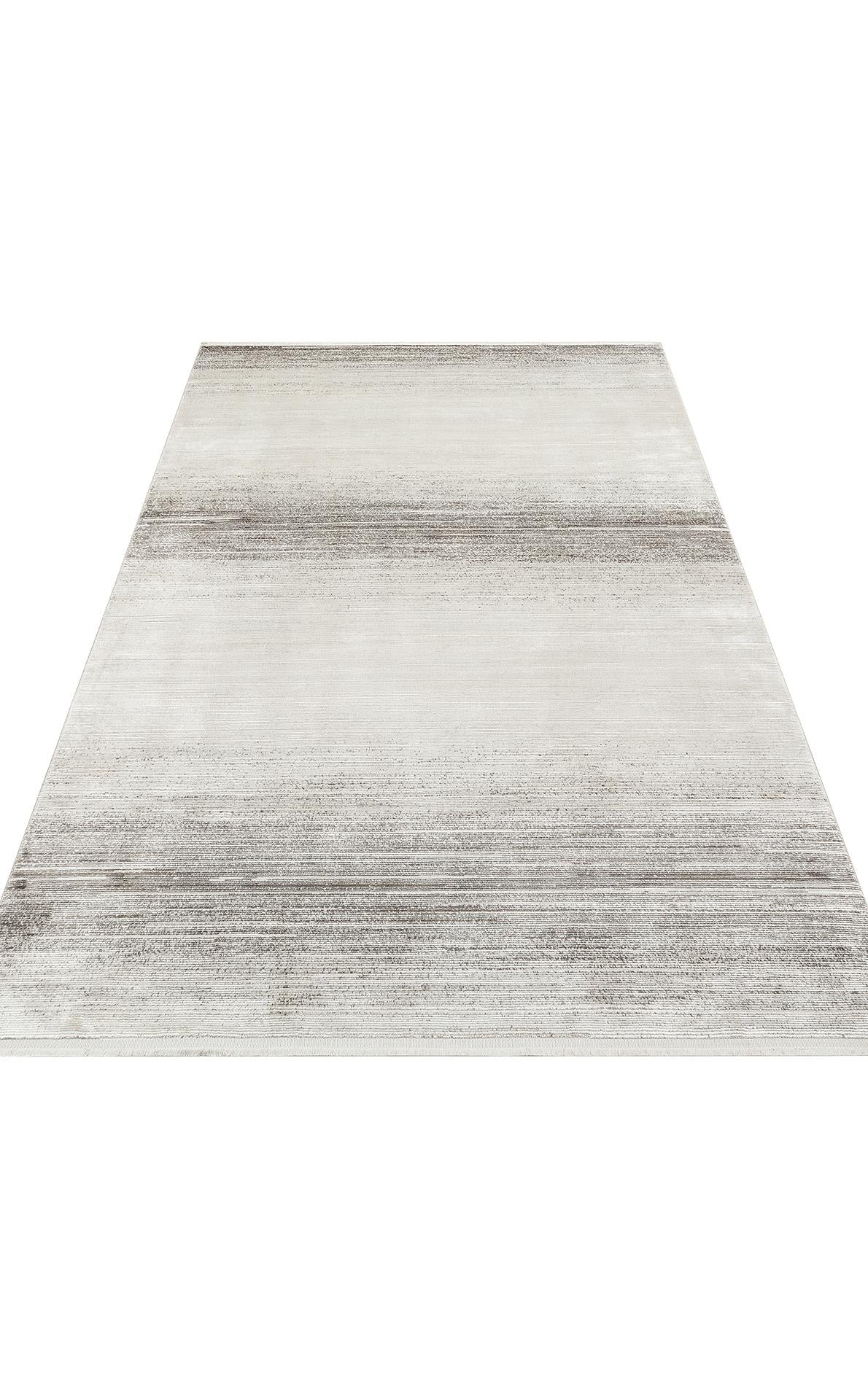 ROMA RM 01 CREAM GREY  Viskon ve Polyester ile Üretilen Şık Salon Halısı