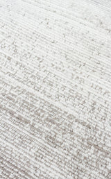 ROMA RM 01 CREAM GREY  Viskon ve Polyester ile Üretilen Şık Salon Halısı