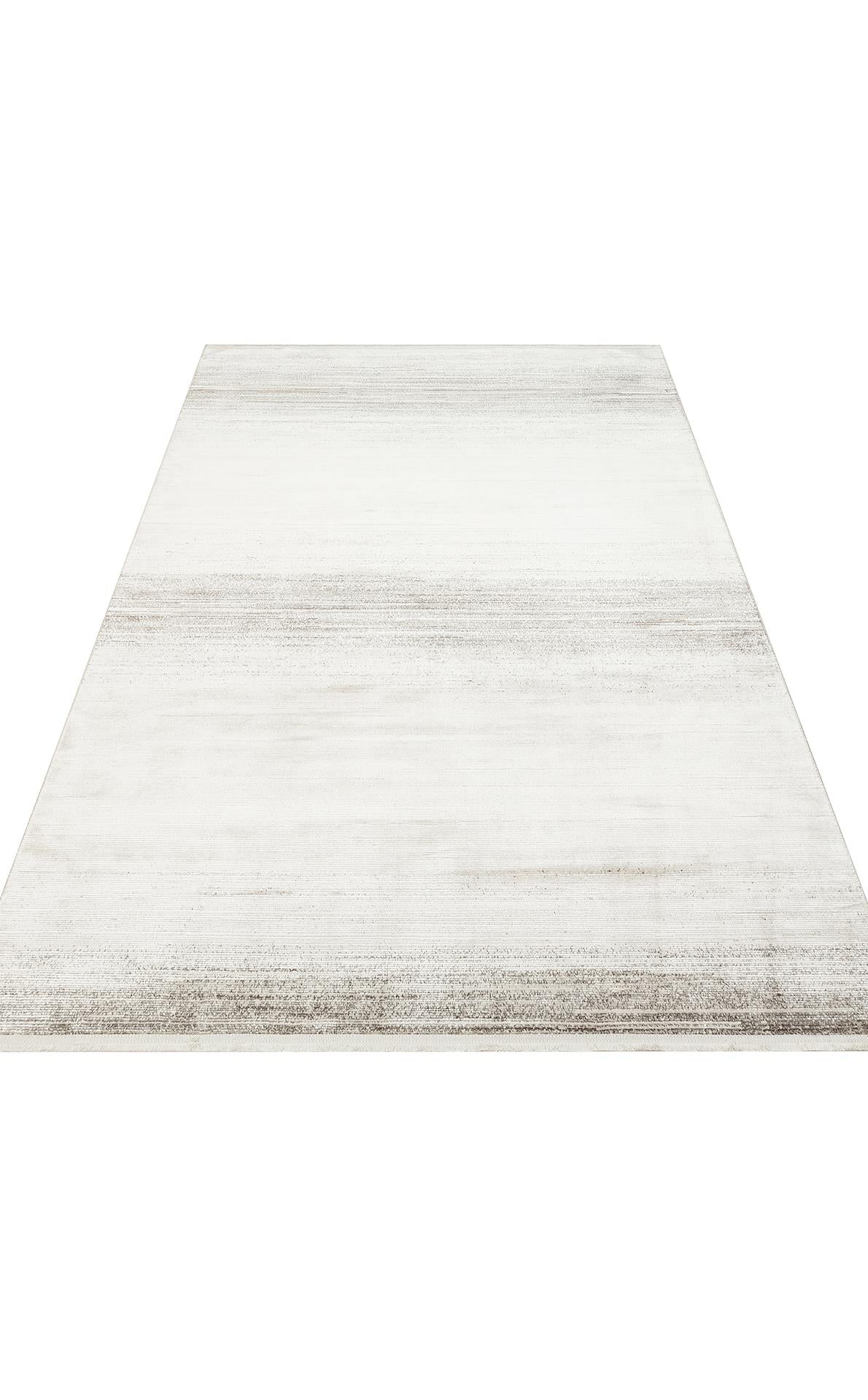 ROMA RM 01 CREAM GREY  Viskon ve Polyester ile Üretilen Şık Salon Halısı