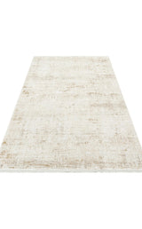 ROMA RM 03 CREAM BEIGE  Viskon ve Polyester ile Üretilen Şık Salon Halısı