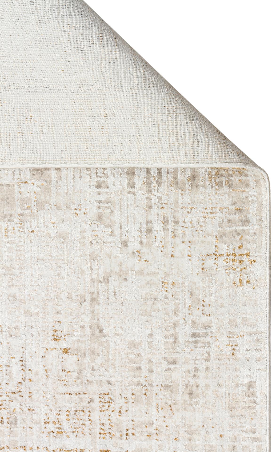 ROMA RM 03 CREAM BEIGE  Viskon ve Polyester ile Üretilen Şık Salon Halısı