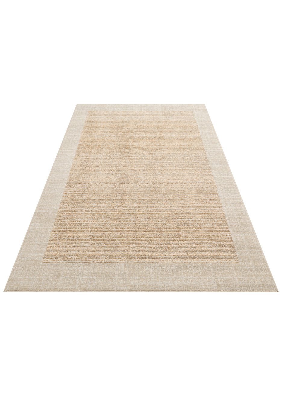 SAHARA SHA 01 BEIGE GOLD  Hav Toz Vermez Yumuşak Tuşeli Modern Makine Halısı