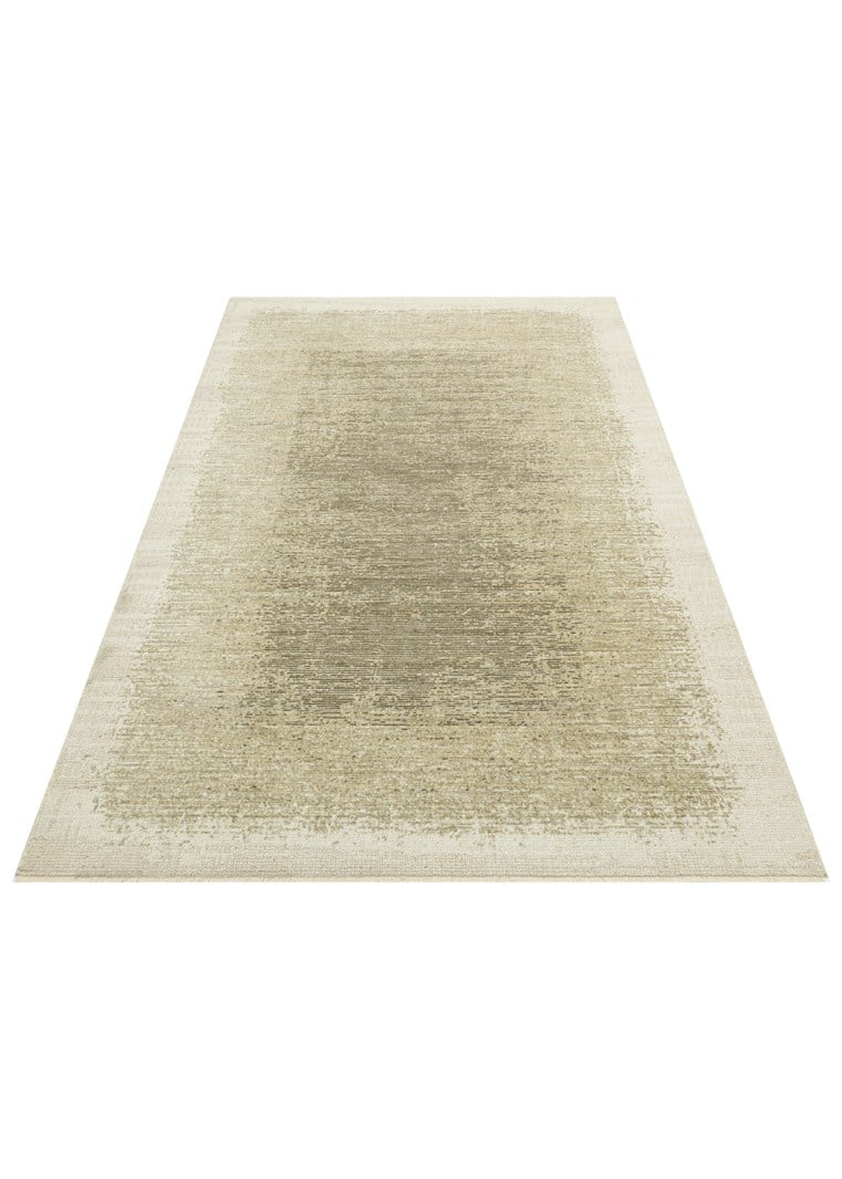 SAHARA SHA 04 CREAM GREEN  Hav Toz Vermez Yumuşak Tuşeli Modern Makine Halısı