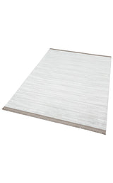SATEEN ST 09 GREY XW  Hav Toz Vermez Yıkanabilir Kaymaz İnce Dokuma Modern Halı