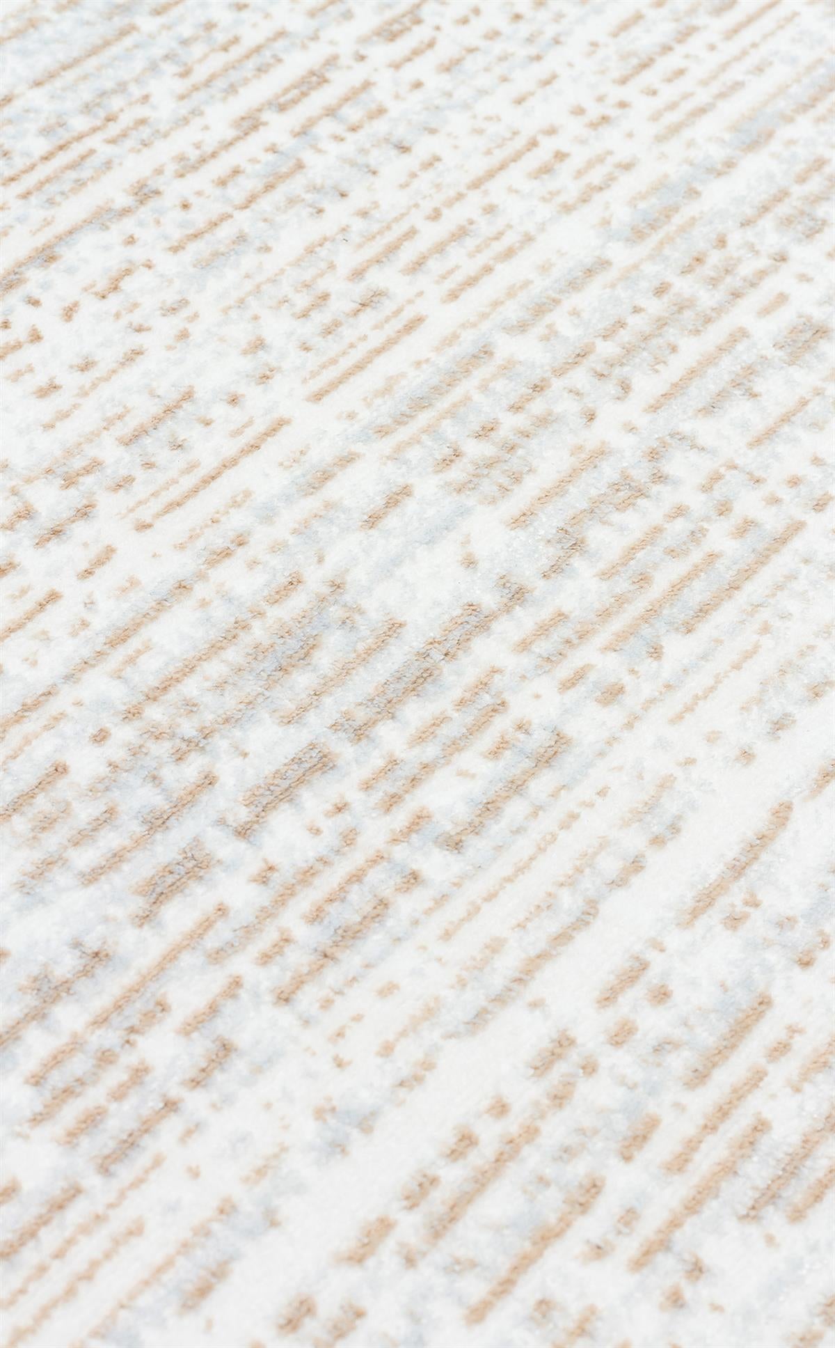 SATEEN ST 101 BEIGE XW  Hav Toz Vermez Yıkanabilir Kaymaz İnce Dokuma Modern Halı