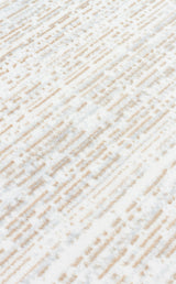 SATEEN ST 101 BEIGE XW  Hav Toz Vermez Yıkanabilir Kaymaz İnce Dokuma Modern Halı