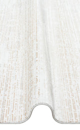SATEEN ST 101 BEIGE XW  Hav Toz Vermez Yıkanabilir Kaymaz İnce Dokuma Modern Halı