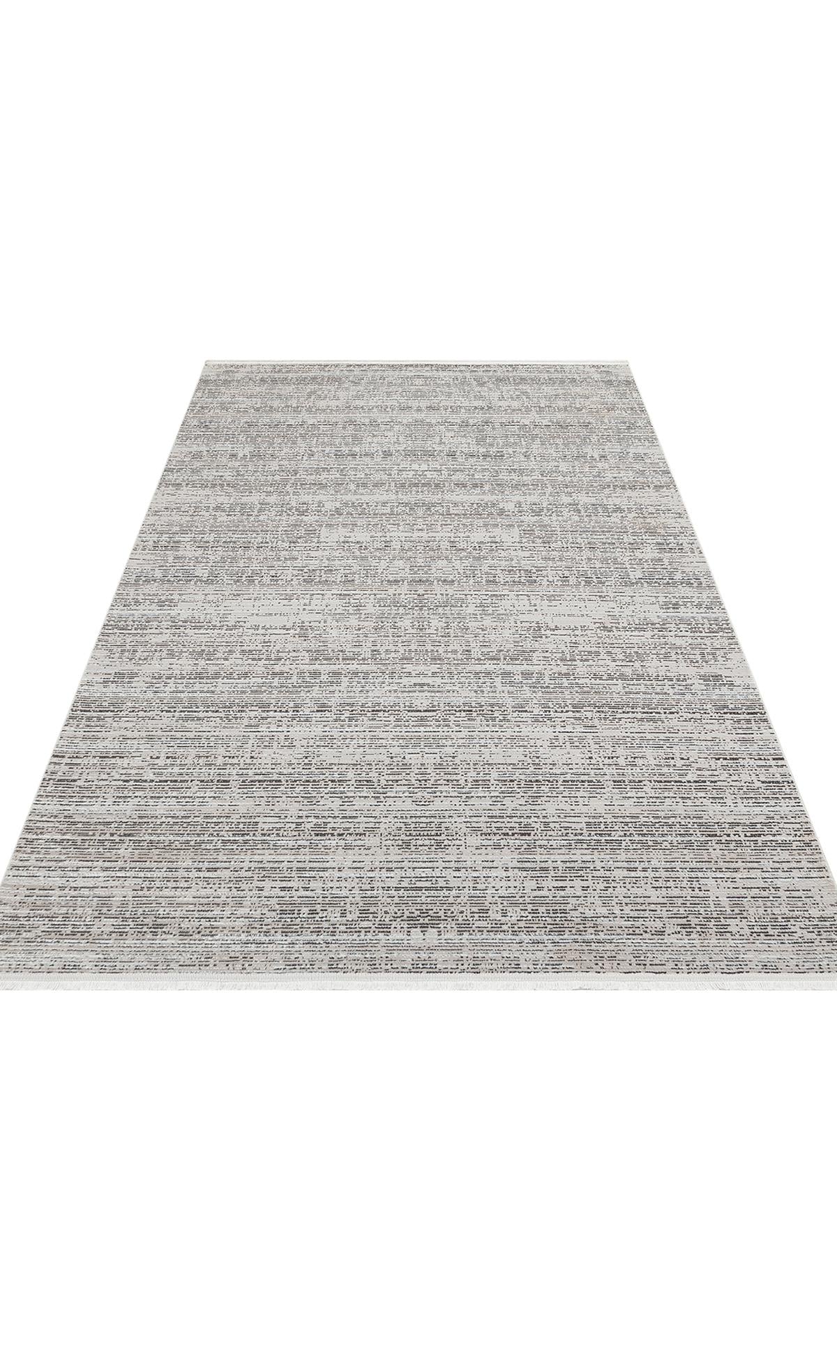 SATEEN ST 101 D.GREY XW  Hav Toz Vermez Yıkanabilir Kaymaz İnce Dokuma Modern Halı
