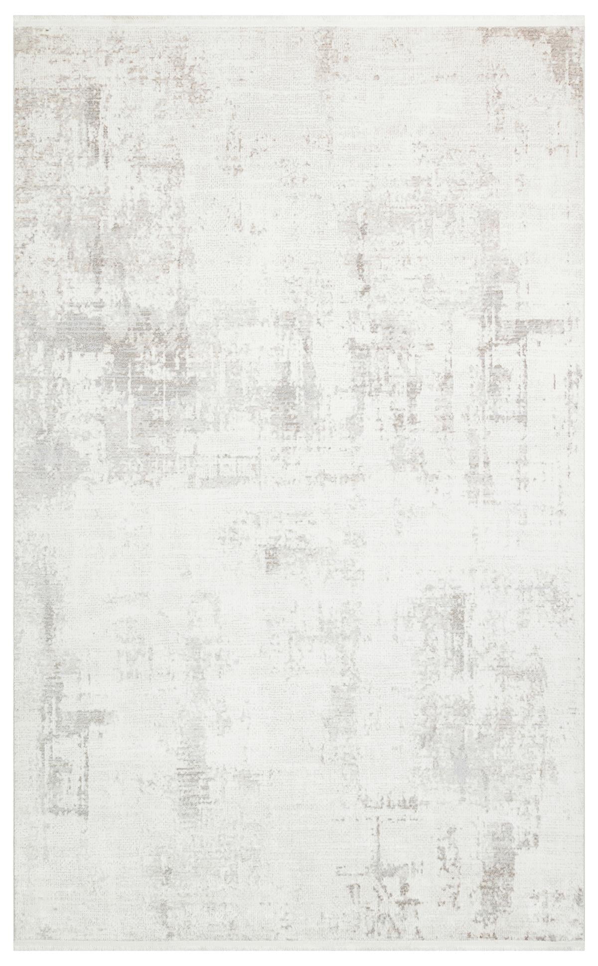 SATEEN ST 106 CREAM BEIGE  Yıkanabilir Kaymaz Tabanlı Hav Vermez Sık Dokuma Modern Halı