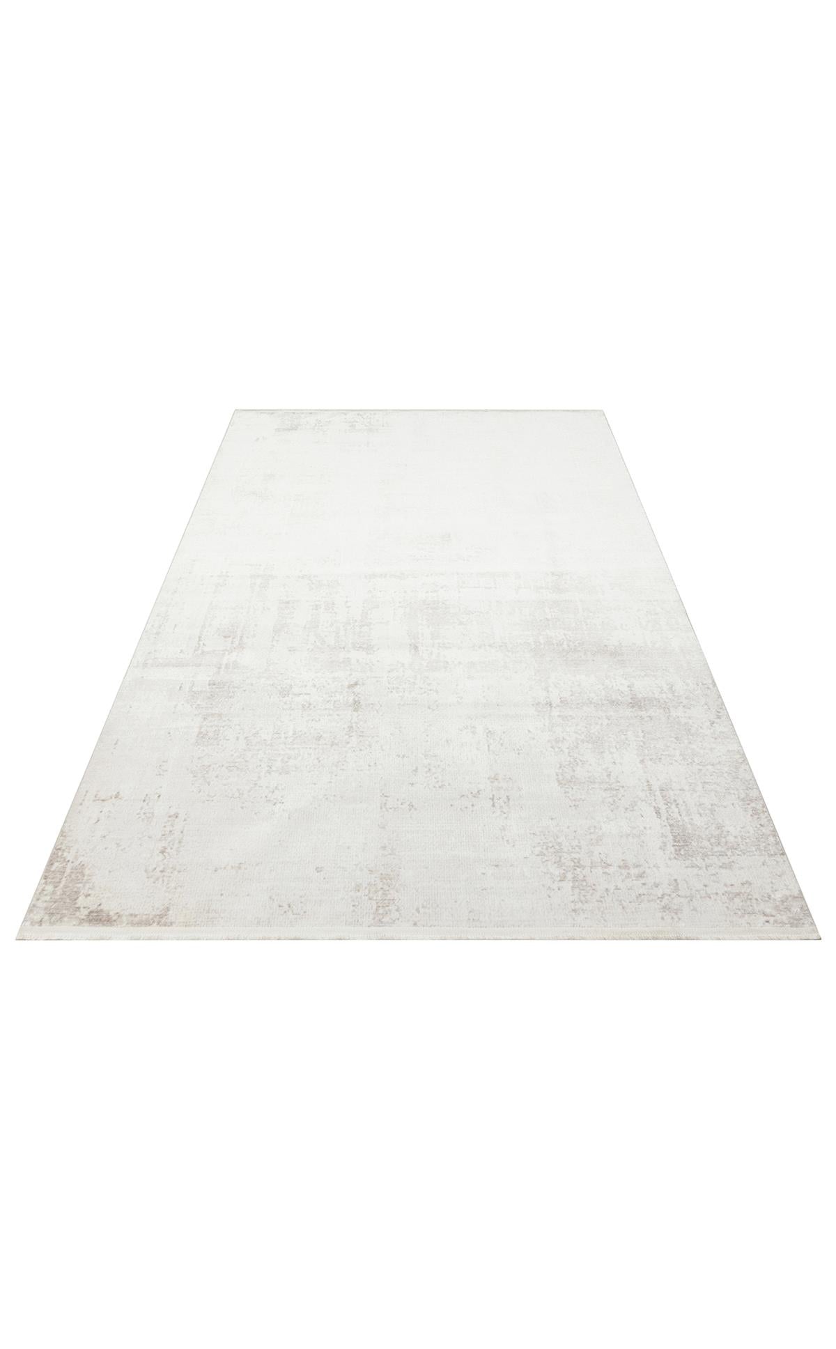 SATEEN ST 106 CREAM BEIGE  Yıkanabilir Kaymaz Tabanlı Hav Vermez Sık Dokuma Modern Halı
