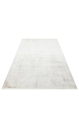 SATEEN ST 106 CREAM BEIGE  Yıkanabilir Kaymaz Tabanlı Hav Vermez Sık Dokuma Modern Halı